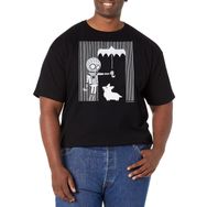 Marvel Big & Tall Corgi Helps Siyah Erkek T-shirt