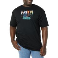 Marvel Big & Tall Crew Black Erkek T-shirt