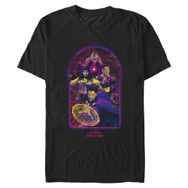 Marvel Big & Tall Doctor Strange in The Multiverse of Madness Magic Pop Black Erkek T-shirt