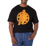Marvel Big & Tall Endgame Çizgi Roman Rozet Black Erkek T-shirt