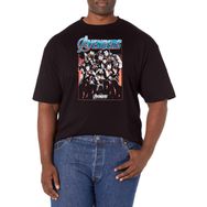 Marvel Big & Tall Engame Group Shot Black Erkek T-shirt