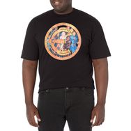 Marvel Big & Tall Eternals Badge Group Shot Üst Kısa Kollu Siyah Erkek T-shirt