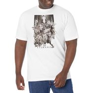 Marvel Big & Tall Eternals Boya Splattered Üst Kısa Kollu Beyaz Erkek T-shirt