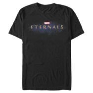 Marvel Big & Tall Eternals Logolu Üst Kısa Kollu Siyah Erkek T-shirt