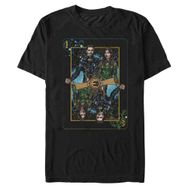 Marvel Big & Tall Eternals Still Get Carded Üst Kısa Kollu Siyah Erkek T-shirt