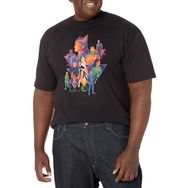 Marvel Big & Tall Eternals Üçgen Poster Üst Kısa Kollu Siyah Erkek T-shirt