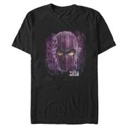 Marvel Big & Tall Falcon and the Winter Soldier Baron Eyes Üst Kısa Kollu Siyah Erkek T-shirt