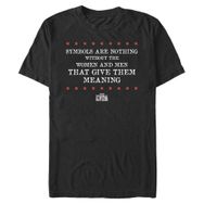 Marvel Big & Tall Falcon and the Winter Soldier Belongs to Someone Else Üst Kısa Kollu Siyah Erkek T-shirt