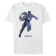 Marvel Big & Tall Games Cap Scene Üst Kısa Kollu Beyaz Erkek T-shirt