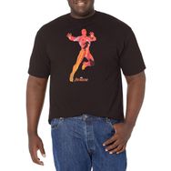 Marvel Big & Tall Games Iron Man Scene Siyah Erkek T-shirt
