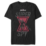 Marvel Big & Tall Games Super Spy Üst Kısa Kollu Siyah Erkek T-shirt