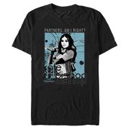 Marvel Big & Tall Hawkeye Kate Bishop Hero Shot Üst Kısa Kollu Siyah Erkek T-shirt