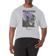 Marvel Big & Tall Hawkeye Red Moon Skyline Üst Kısa Kollu Athletic Heather Erkek T-shirt