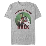 Marvel Big & Tall Hulk Armor Circle Solo Üst Kısa Kollu Athletic Heather Erkek T-shirt