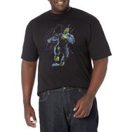Marvel Big & Tall Hulk Particles Black Erkek T-shirt