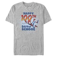Marvel Big & Tall Klasik 100. Gün Üst Kısa Kollu Athletic Heather Erkek T-shirt