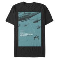 Marvel Big & Tall Klasik 60'lar Örümcek Adam Black Erkek T-shirt