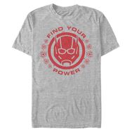 Marvel Big & Tall Klasik Ant Power Üst Kısa Kollu Athletic Heather Erkek T-shirt