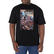 Marvel Big & Tall Klasik Avengers Black Erkek T-shirt