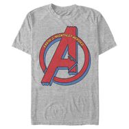 Marvel Big & Tall Klasik Avengers Mightiest Üst Kısa Kollu Athletic Heather Erkek T-shirt