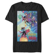 Marvel Big & Tall Klasik Ay Kız Şeytan Dino Jan Black Erkek T-shirt