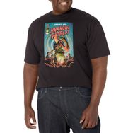 Marvel Big & Tall Klasik Bilinmeyen Dünya Jan19 Üst Kısa Kollu Siyah Erkek T-shirt