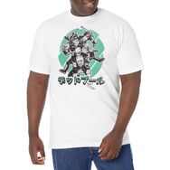 Marvel Big & Tall Klasik Deddopu-ru Üst Kısa Kollu Beyaz Erkek T-shirt
