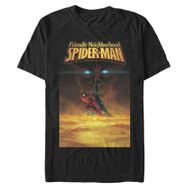 Marvel Big & Tall Klasik Dost Örümcek Adam Siyah Erkek T-shirt