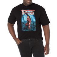 Marvel Big & Tall Klasik Earth Shock Black Erkek T-shirt