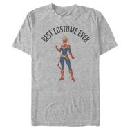 Marvel Big & Tall Klasik En İyi Kostüm Kaptan Üst Kısa Kollu Athletic Heather Erkek T-shirt