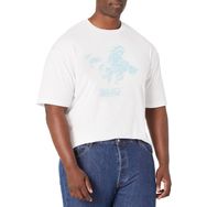 Marvel Big & Tall Klasik Guardians of the Galaxy Iced Raccoon Üst Kısa Kollu Beyaz Erkek T-shirt
