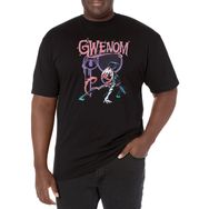 Marvel Big & Tall Klasik Gwenom and Icon Üst Kısa Kollu Siyah Erkek T-shirt