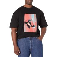 Marvel Big & Tall Klasik Halftone Thor Üst Kısa Kollu Siyah Erkek T-shirt
