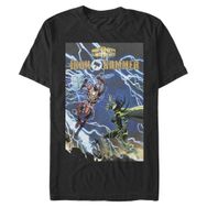 Marvel Big & Tall Klasik Iron Hammer Oct18 Üst Kısa Kollu Siyah Erkek T-shirt