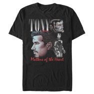 Marvel Big & Tall Klasik Iron Man Homage Üst Kısa Kollu Siyah Erkek T-shirt