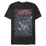 Marvel Big & Tall Klasik Iron Man Üst Kısa Kollu Siyah Erkek T-shirt