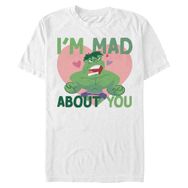 Marvel Big & Tall Klasik Mad Love Üst Kısa Kollu Beyaz Erkek T-shirt