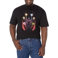 Marvel Big & Tall Klasik Miles Spider-Man Jan19 Üst Kısa Kollu Siyah Erkek T-shirt