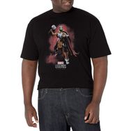 Marvel Big & Tall Klasik Ml Lady Thor Üst Kısa Kollu Siyah Erkek T-shirt