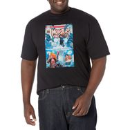 Marvel Big & Tall Klasik Monsterleash Jan18 Black Erkek T-shirt