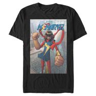 Marvel Big & Tall Klasik Ms.Marvel Üst Kısa Kollu Siyah Erkek T-shirt