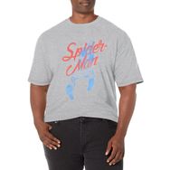 Marvel Big & Tall Klasik Neighborhood Hero Üst Kısa Kollu Athletic Heather Erkek T-shirt