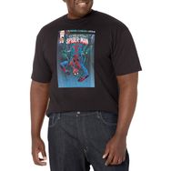 Marvel Big & Tall Klasik Peterparker Jan18 Üst Kısa Kollu Siyah Erkek T-shirt