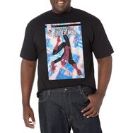 Marvel Big & Tall Klasik Peterparker March18 Üst Kısa Kollu Siyah Erkek T-shirt