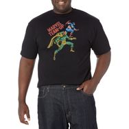 Marvel Big & Tall Klasik Şapka & Vision Black Erkek T-shirt