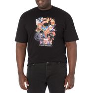 Marvel Big & Tall Klasik Secret Warrior Stack Up Black Erkek T-shirt