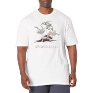 Marvel Big & Tall Klasik Spider Splash Üst Kısa Kollu Beyaz Erkek T-shirt