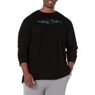Marvel Big & Tall Klasik Tech America Black Erkek T-shirt