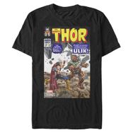 Marvel Big & Tall Klasik Thor Elemental Üst Kısa Kollu Siyah Erkek T-shirt