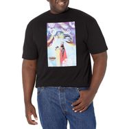 Marvel Big & Tall Klasik Thor Fight Jan19 Üst Kısa Kollu Siyah Erkek T-shirt